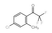 4'-氯-2'-甲基-2,2,2-三氟苯乙酮结构式