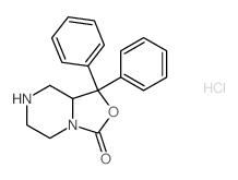 1,1-二苯基四氢-1H-噁唑并[3,4-a]吡嗪-3(5h)-酮盐酸盐结构式