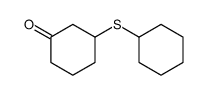3-cyclohexylsulfanylcyclohexan-1-one Structure