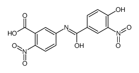 5-[(4-hydroxy-5-nitrobenzoyl)amino]-2-nitrobenzoic acid Structure