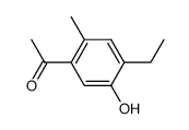 1-(4-ethyl-5-hydroxy-2-methyl-phenyl)-ethanone Structure