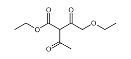 2-acetyl-4-ethoxy-3-oxo-butyric acid ethyl ester Structure