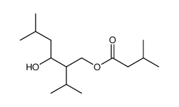 isovaleric acid-(3-hydroxy-2-isopropyl-5-methyl-hexyl ester) Structure