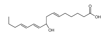 (9S)-9-hydroxyhexadeca-6,10,12-trienoic acid结构式