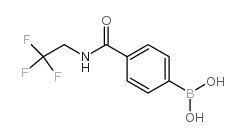 (4-((2,2,2-三氟乙基)氨基甲酰基)苯基)硼酸结构式