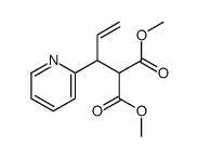 dimethyl 2-(1-pyridin-2-ylprop-2-enyl)propanedioate结构式