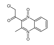 2-chloro-1-(3-methyl-4-oxido-1-oxoquinoxalin-1-ium-2-yl)ethanone结构式