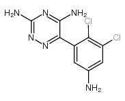 6-(5-氨基-2,3-二氯苯基)-1,2,4-噻嗪-3,5-二胺结构式