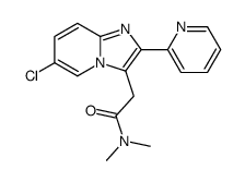 2-(6-chloro-2-pyridin-2-ylimidazo[1,2-a]pyridin-3-yl)-N,N-dimethylacetamide Structure
