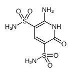 2-AMINO-6-HYDROXYPYRIDINE-3,5-DISULFONAMIDE Structure
