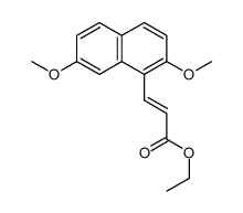 ethyl 3-(2,7-dimethoxynaphthalen-1-yl)prop-2-enoate结构式