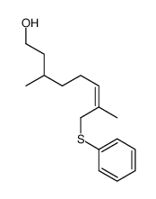 3,7-dimethyl-8-phenylsulfanyloct-6-en-1-ol Structure