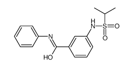 N-phenyl-3-(propan-2-ylsulfonylamino)benzamide结构式
