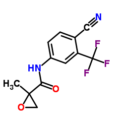 2-羟基-2-甲基-N-[4-氰基--3-(三氟甲基)苯基]-3-[4-(氟苯基)硫]丙酰胺结构式