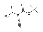 t-butyl 2-diazo-3-hydroxybutanoate结构式