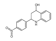 2-(4-nitrophenyl)-1,2,3,4-tetrahydroquinolin-4-ol结构式