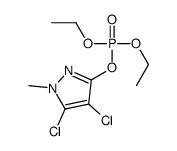 (4,5-dichloro-1-methylpyrazol-3-yl) diethyl phosphate结构式