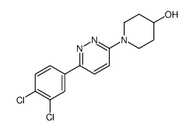 1-[6-(3,4-dichlorophenyl)pyridazin-3-yl]piperidin-4-ol结构式