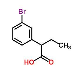 2-(3-Bromophenyl)butanoic acid结构式