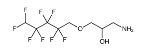 2-Propanol, 1-amino-3-[(2,2,3,3,4,4,5,5-octafluoropentyl)oxy]结构式