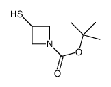 tert-butyl 3-sulfanylazetidine-1-carboxylate Structure