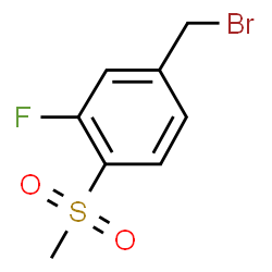 3-氟-4-(甲基磺酰基)苄溴结构式