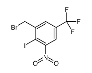 1-(溴甲基)-2-碘-3-硝基-5-(三氟甲基)苯结构式