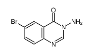 3-氨基-6-溴喹唑啉-4(3h)-酮结构式
