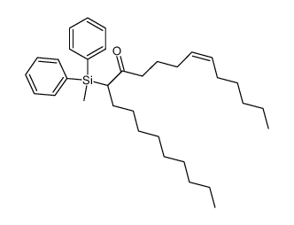 (Z)-12-(methyldiphenylsilyl)henicos-6-en-11-one结构式