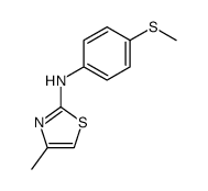(4-methylsulfanyl-phenyl)-(4-methyl-thiazol-2-yl)-amine Structure