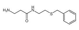 β-alanine-(2-benzylsulfanyl-ethylamide) Structure