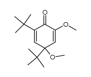 2,4-di-t-butyl-4,6-dimethoxycyclohexa-2,5-dienone结构式