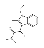 2-(1-ethyl-2-methylindol-3-yl)-N,N-dimethyl-2-oxoacetamide结构式