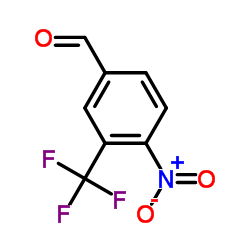 4-硝基-3-三氟甲基苯甲醛结构式