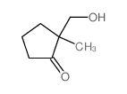 Cyclopentanone,2-(hydroxymethyl)-2-methyl- Structure