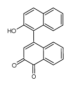 4-(2-hydroxynaphthalen-1-yl)naphthalene-1,2-dione结构式