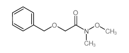 2-(苄氧基)-N-甲氧基-N-甲基乙酰胺结构式