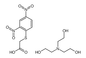 2-[bis(2-hydroxyethyl)amino]ethanol,2-(2,4-dinitrophenyl)sulfanylacetic acid Structure