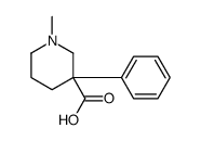 1-Methyl-3-phenyl-3-piperidinecarboxylic acid Structure