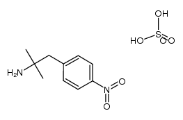 2-amino-2-methyl-1-(4-nitrophenyl)propane sulfate结构式