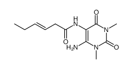 Hydrosorbamide,N-(6-amino-1,2,3,4-tetrahydro-1,3-dimethyl-2,4-dioxo-5-pyrimidinyl)- (6CI) Structure