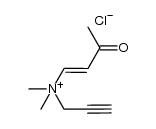 N,N-dimethyl-3-oxo-N-(prop-2-yn-1-yl)but-1-en-1-aminium chloride Structure