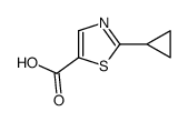 5-Carboxy-2-cyclopropyl-1,3-thiazole结构式