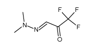 Propanal,3,3,3-trifluoro-2-oxo-,1-(dimethylhydrazone) (9CI)结构式