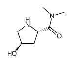 2-Pyrrolidinecarboxamide,4-hydroxy-N,N-dimethyl-,(2S-trans)-(9CI) structure