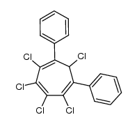 2,3,4,5,7-Pentachlor-1,6-diphenyl-1,3,5-cycloheptatrien Structure