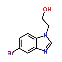 2-(5-溴-1H-苯并[d]咪唑-1-基)乙醇结构式