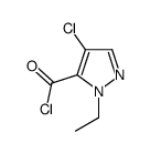 4-Chloro-1-ethyl-1H-pyrazole-5-carbonyl chloride Structure