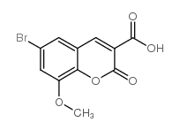 6-溴-8-甲氧基-2-氧代-2H-色烯-3-羧酸结构式