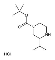 4-N-BOC-2-异丙基哌嗪盐酸盐结构式
